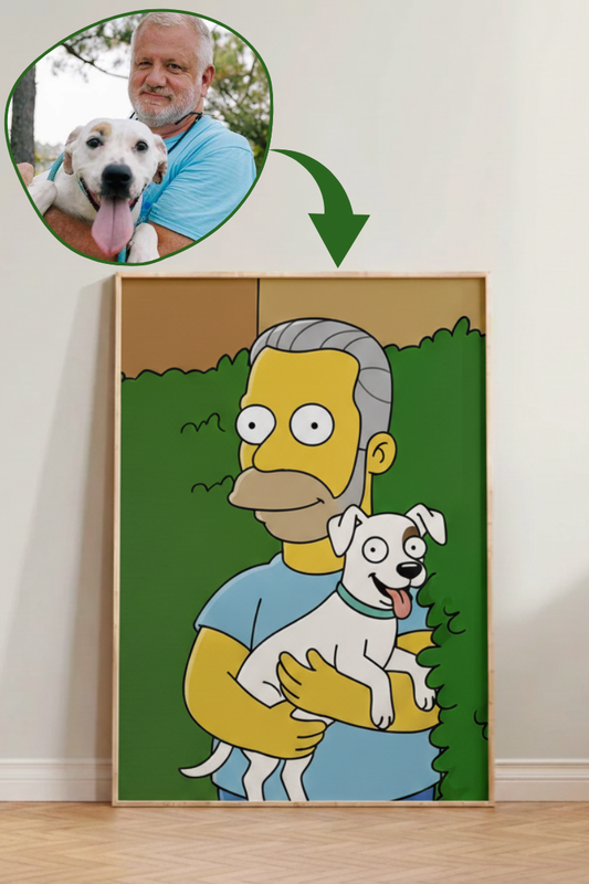 Custom Simpsons Bush Meme Portrait