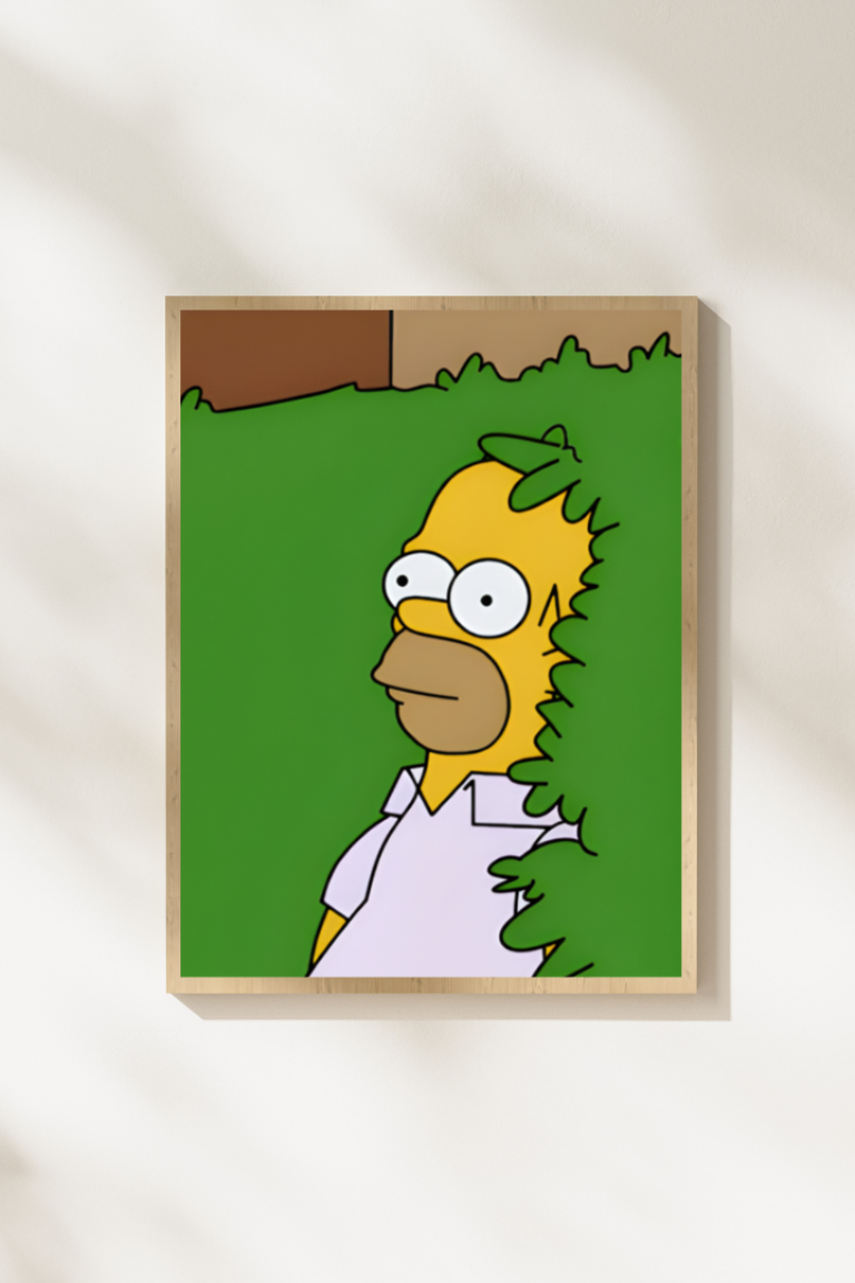 Homer in the Bush – Printable Wall Art Set