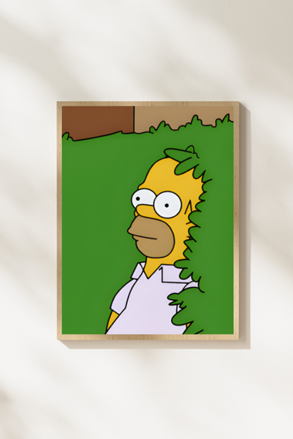 Homer in the Bush – Printable Wall Art Set