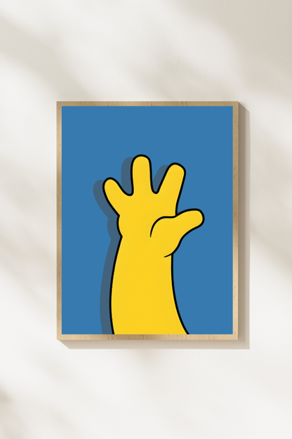 Homer Hand Signs – Printable Wall Art Set
